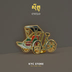 Khmer - Cyclo (សុីក្លូ) Lapel Pins