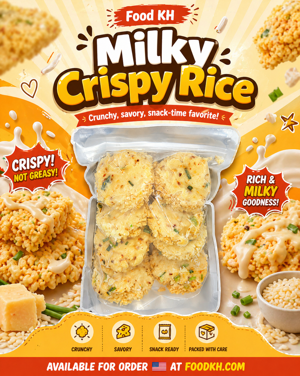 Milky Cream Crispy Rice