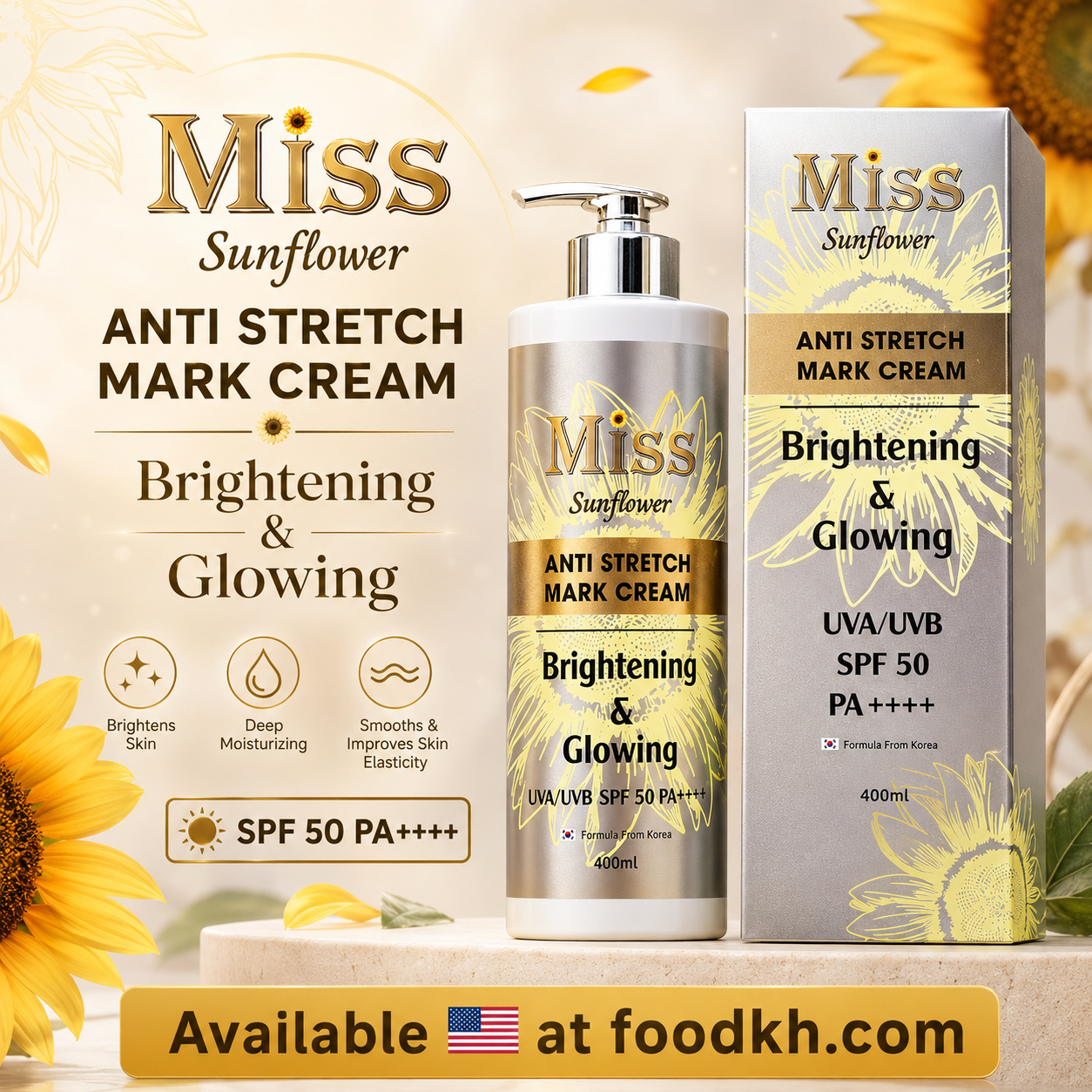 Miss Anti Stretch Mark Cream Silver 400g