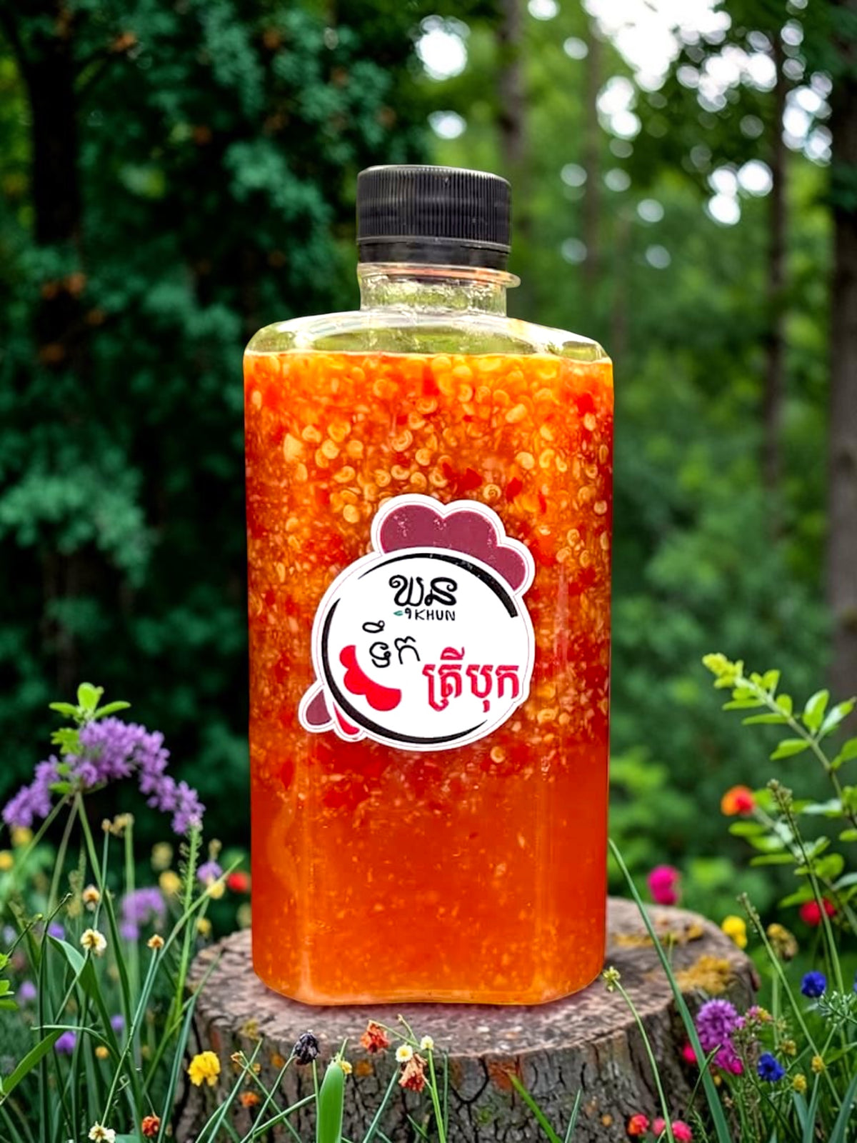 Khun Sweet and Spicy Fish Sauce (350g) ទឹកត្រីបុក