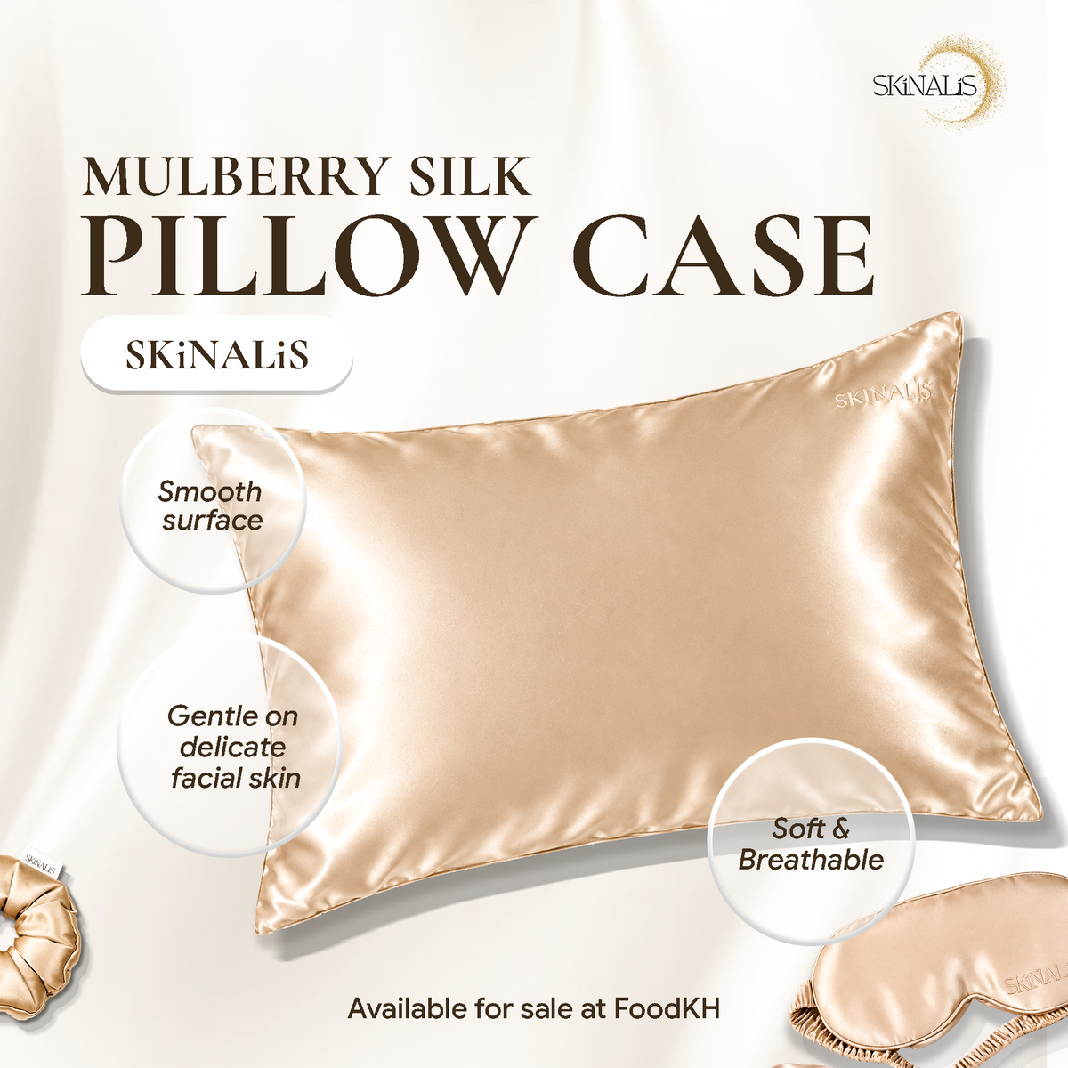 Skinalis Mulberry Silk Pillow Case