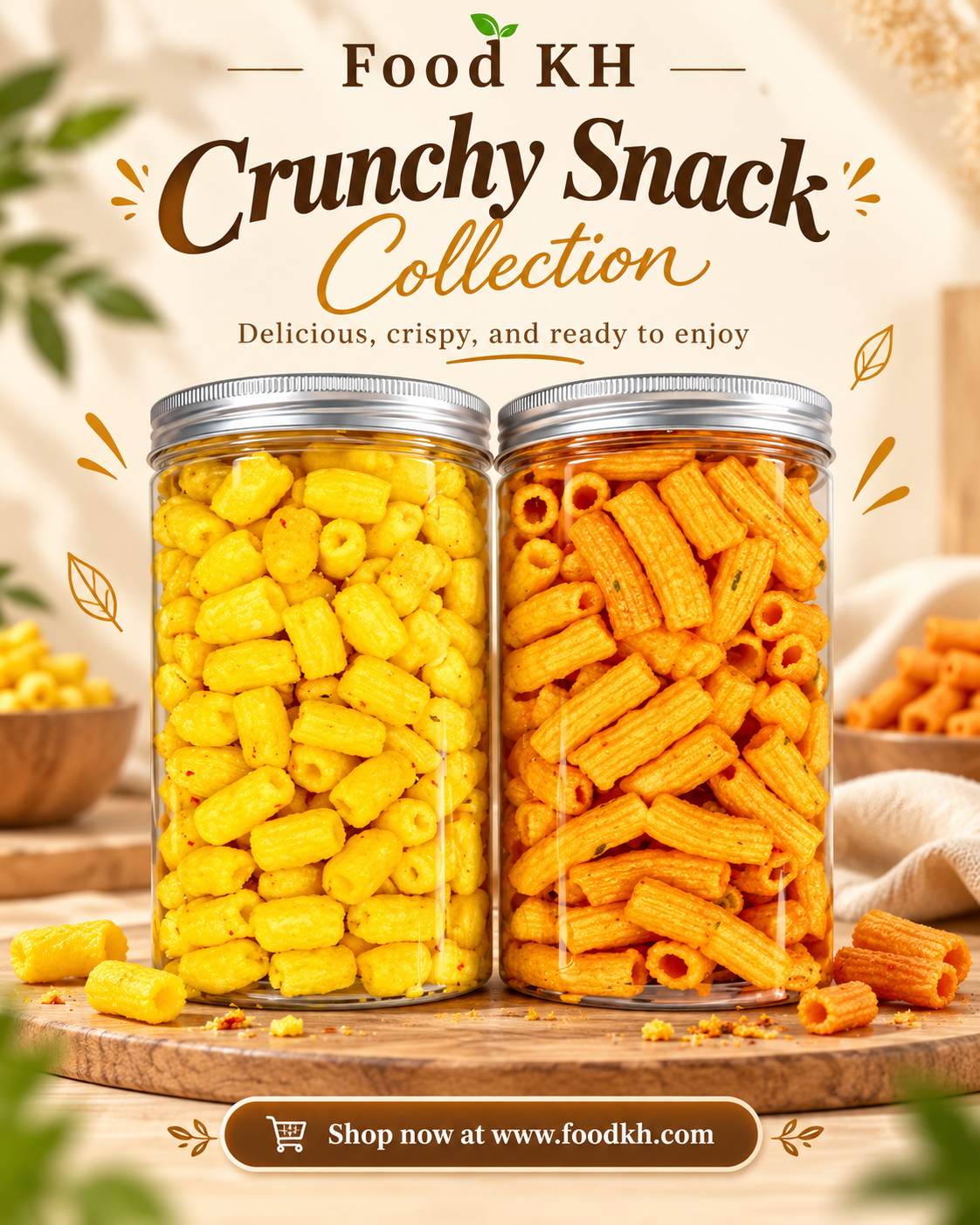 Crispy Pasta Snack នំនុយ-  (250g)