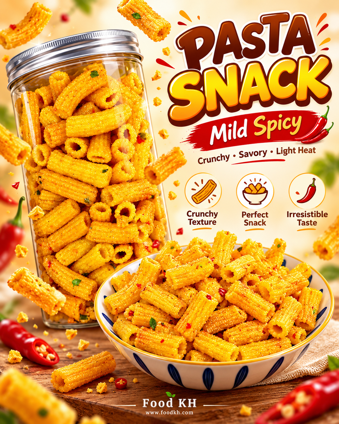 Crispy Pasta Snack នំនុយ-  (250g)