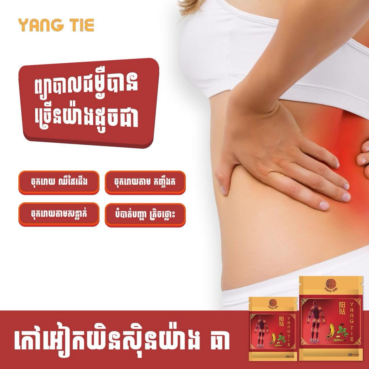 YANG TIE Hot Patches (80pcs/box)