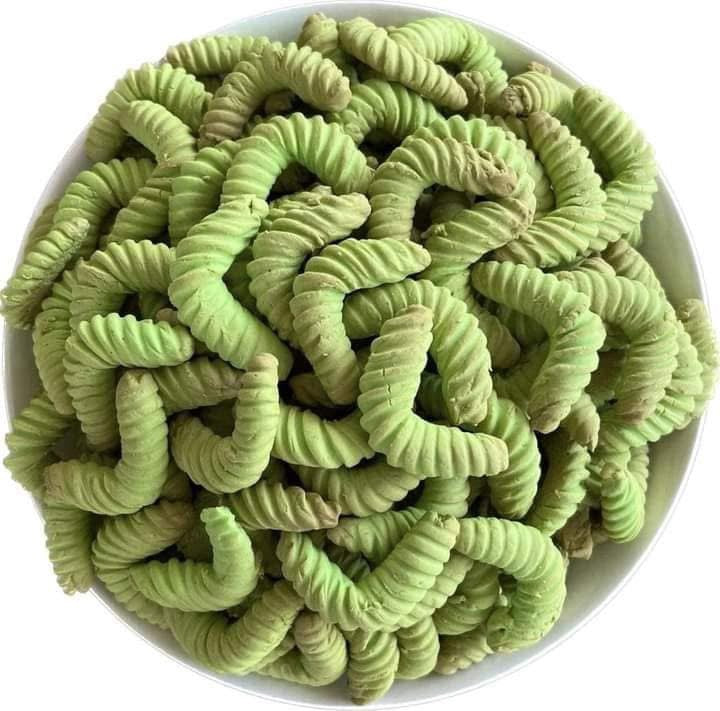 Coconut Twisted Cookies Pandan Flavor (220g)