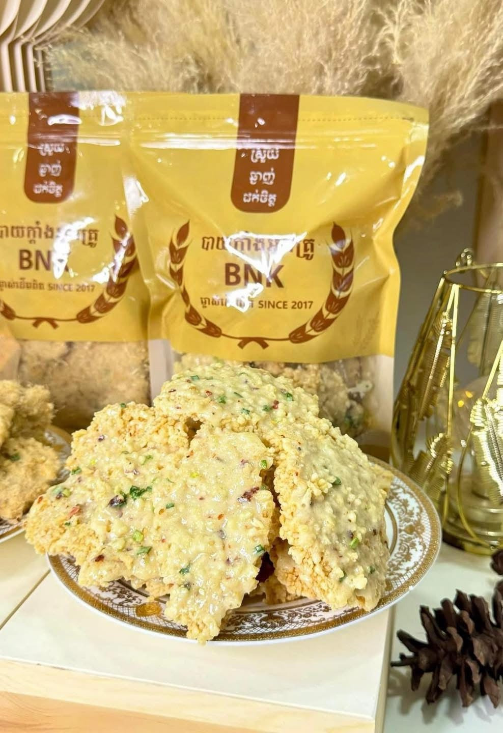 BNK FOOD Milky Cream Crispy Rice (500g)