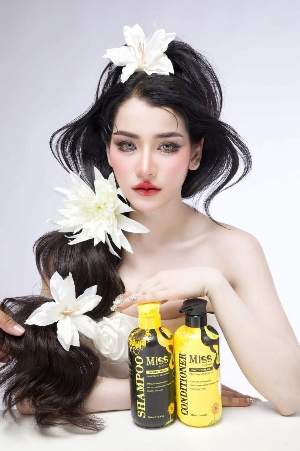 Miss Sunflower Hair Shampoo & Conditioner Set (500ml/pcs)