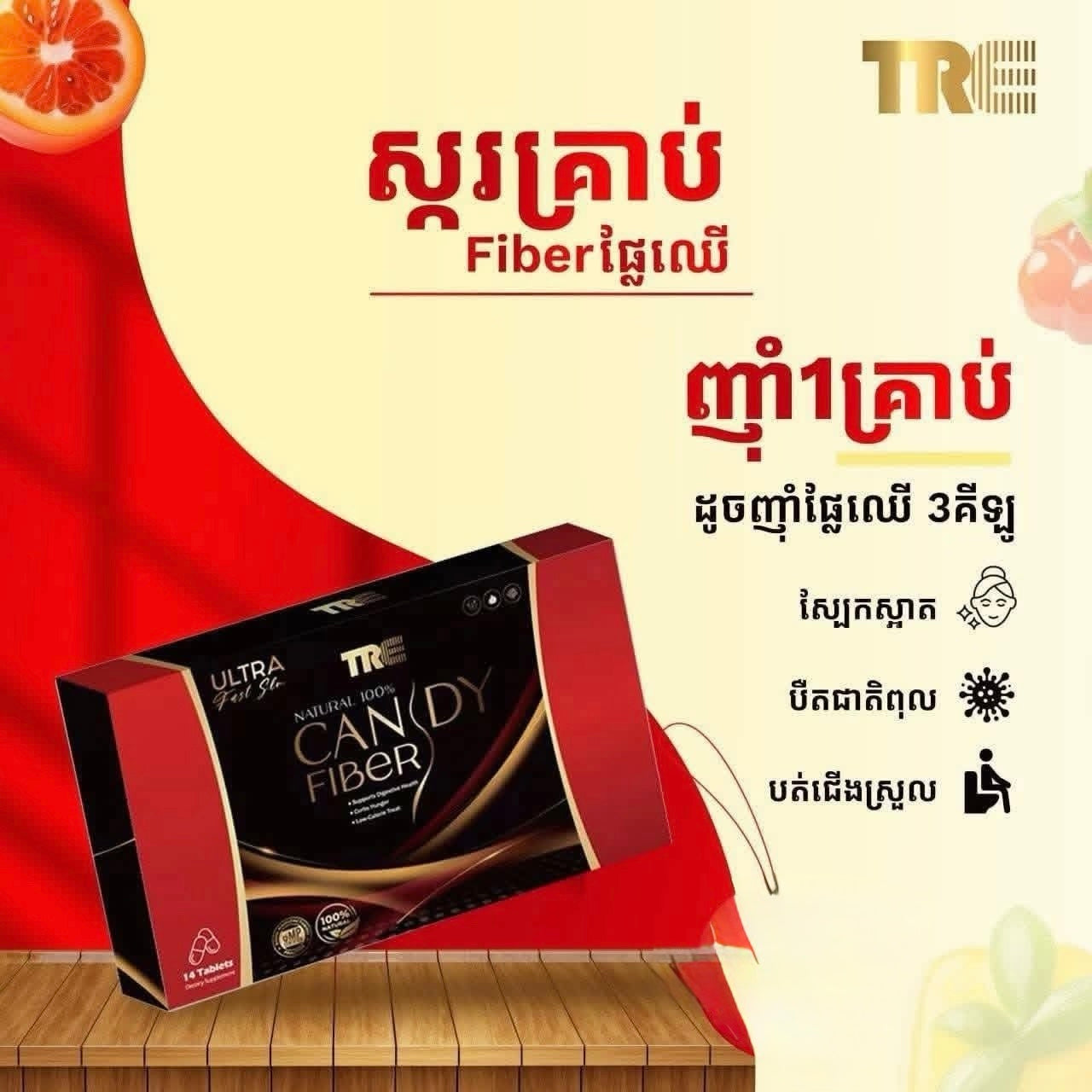 TRE Candy Fiber (14 tablets)