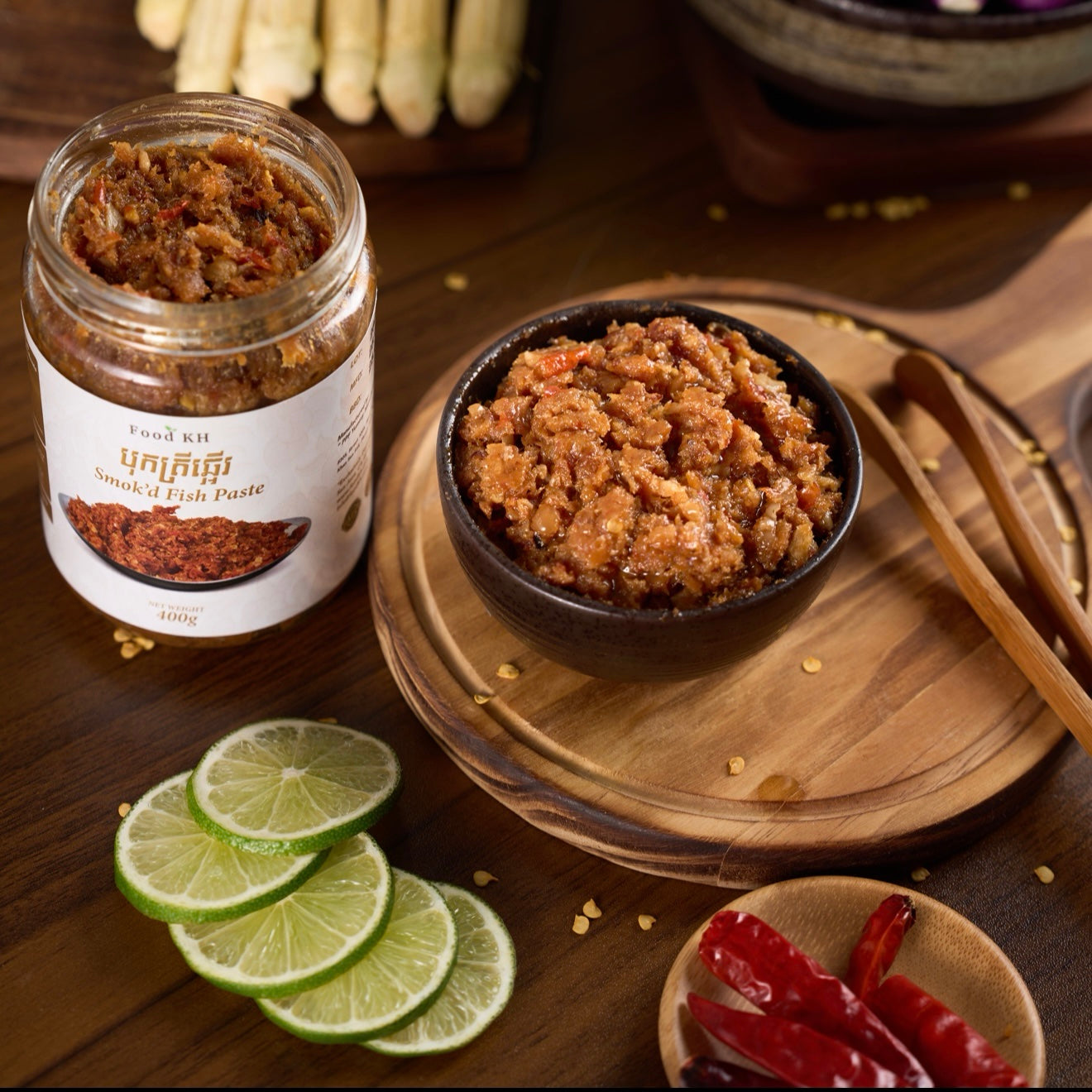 Food KH Chili Garlic Smok'd Fish Paste - MILD SPICY