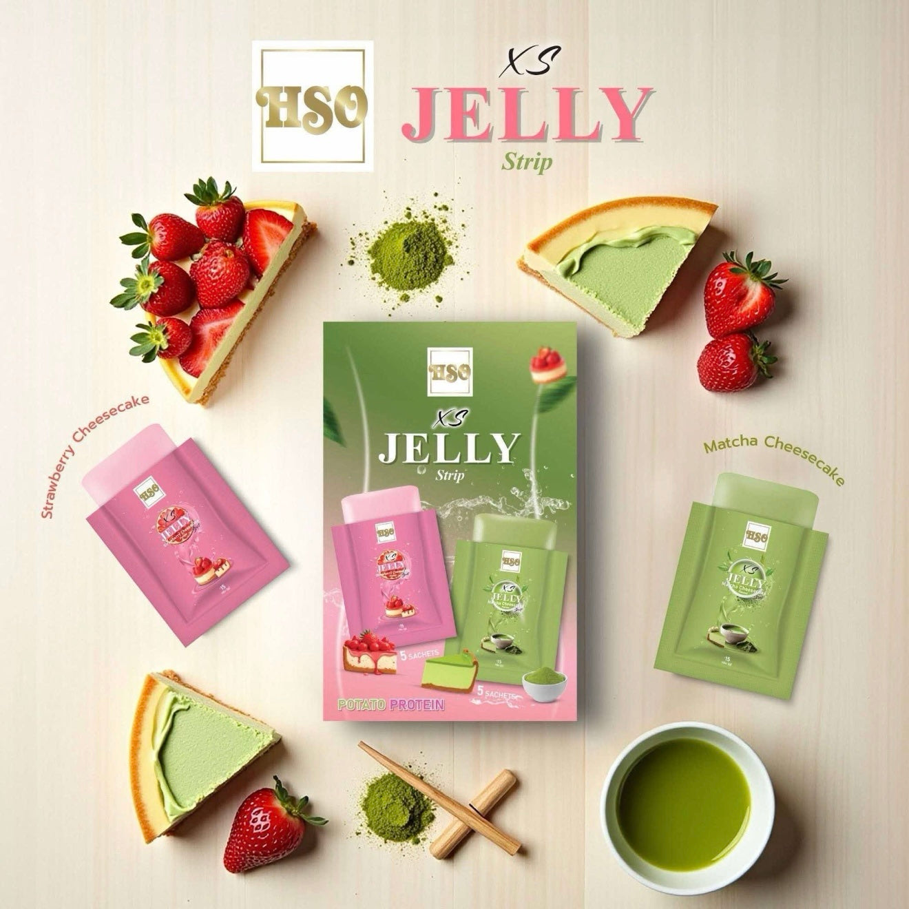 HSO Protein Jelly Strips (5 sachets)