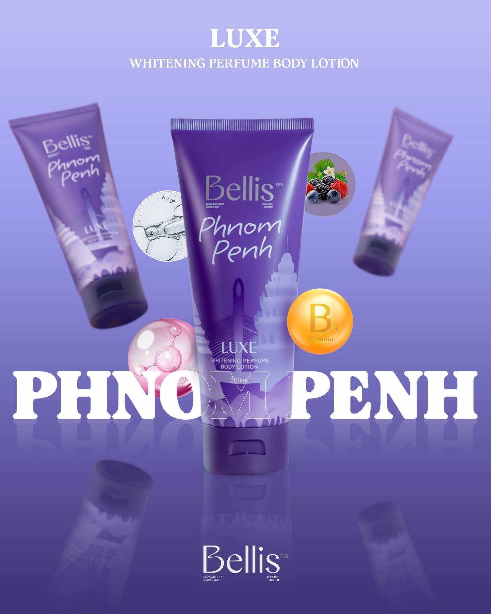 BELLIS Phnom Penh Luxe Perfume Body Lotion (200ml)