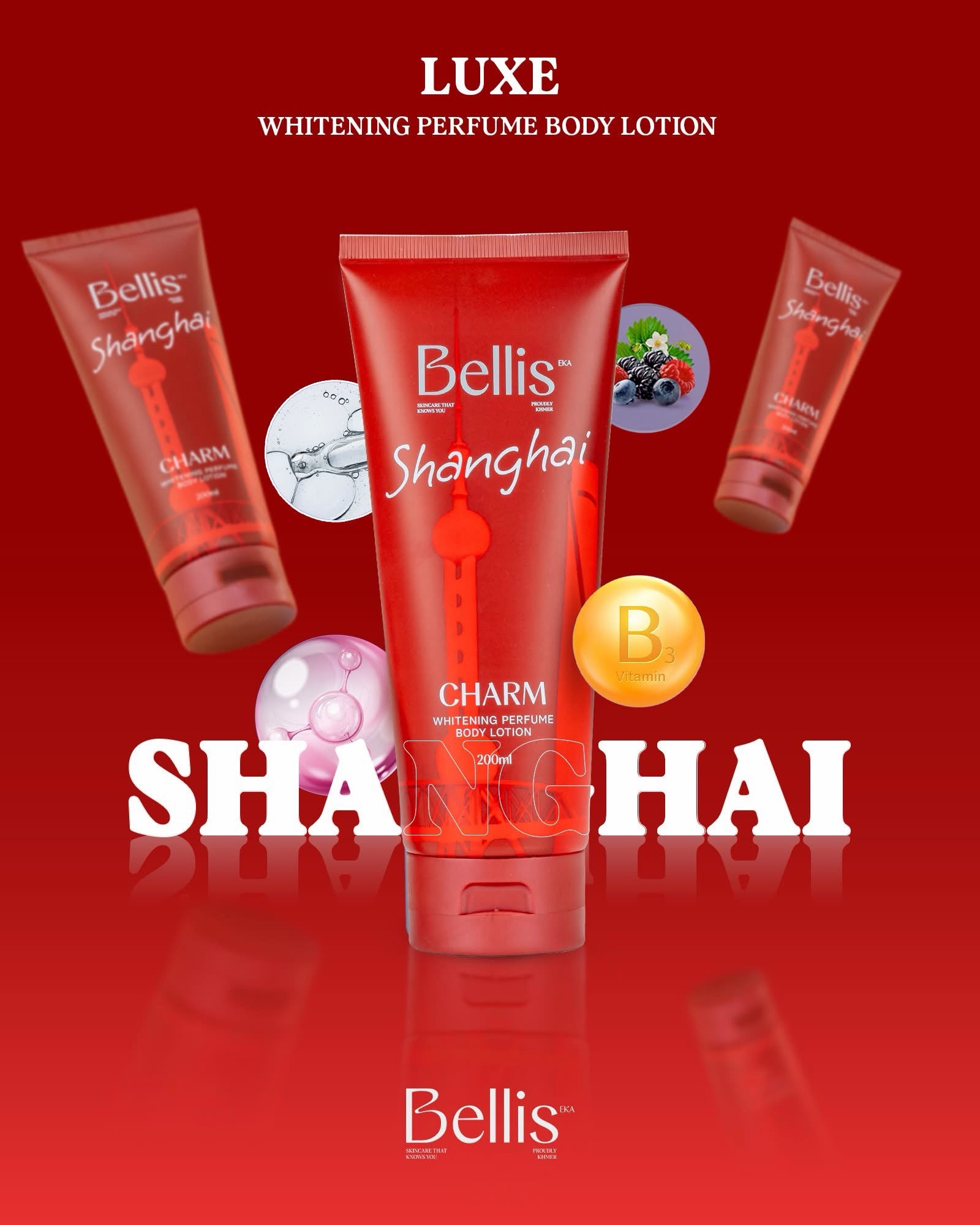 BELLIS Shanghai Charm Perfume Body Lotion (200ml)